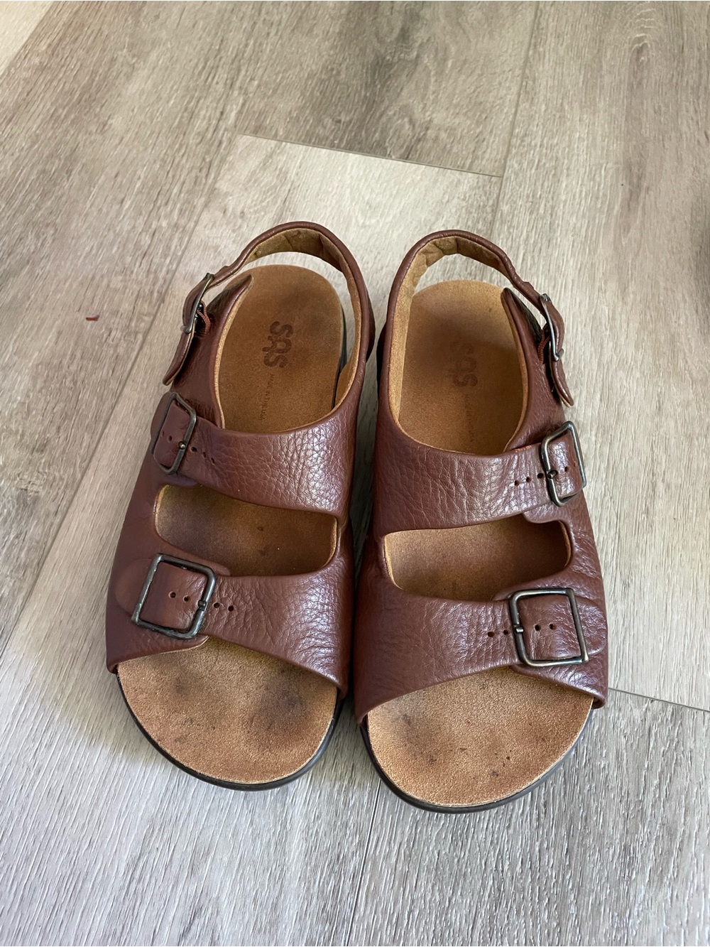 SAS Relaxed Amber Heel Strap Sandal 8W - Picture 3 of 7